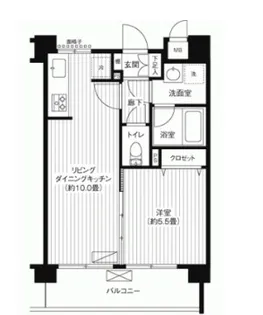 ブランネージュ多摩川【4階】の間取り