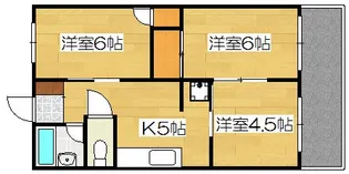 ガーデンハイツ清水【2階】の間取り