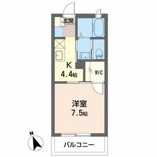 グランポルテ【1階】の間取り