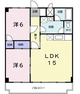 ビューラーサビア【4階】の間取り