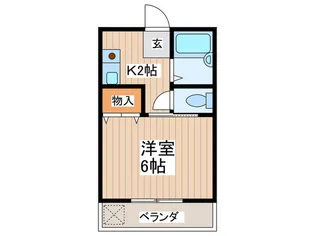 第5美咲グリ-ンハイツ【2階】の間取り