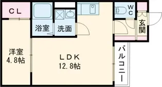 熊本県宇土市本町6【アパート】の間取り