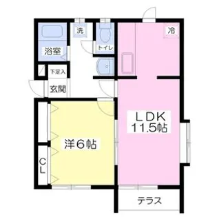 ラヴィールA棟【1階】の間取り