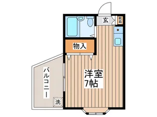 スカイハイツ【1階】の間取り