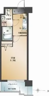 エンクレスト警固【5階】の間取り