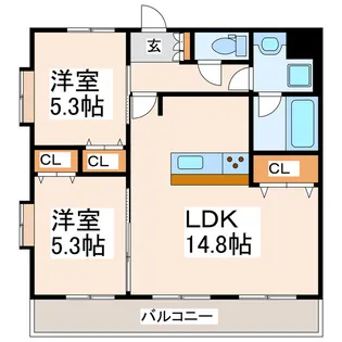 アーバニスト本山【6階】の間取り
