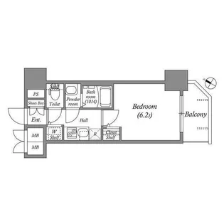 メインステージ大阪 North Mark【7階】の間取り