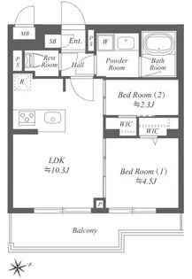東京都世田谷区玉川台1【マンション】の間取り