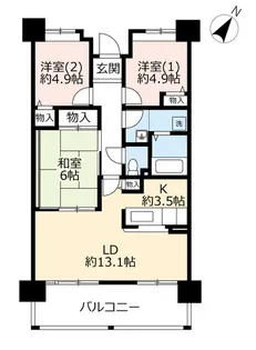 URHAT神戸・脇の浜【4階】の間取り