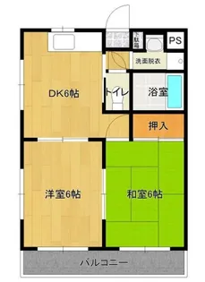 ハッピーフラッツ【1階】の間取り