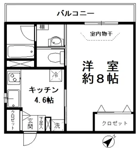 アドバン大井【2階】の間取り