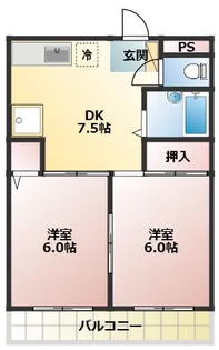 ベルフィーヌ船橋【5階】の間取り