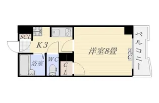 ロイヤルパレス松原【7階】の間取り