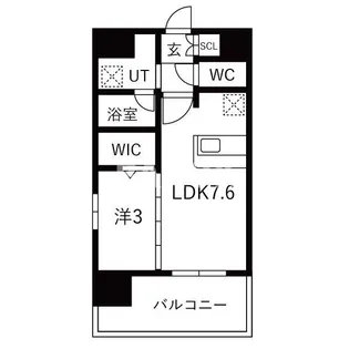 LANDIC O2227【2階】の間取り