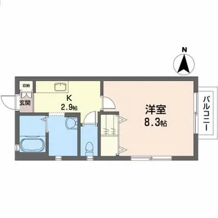 エスポワールコート【2階】の間取り