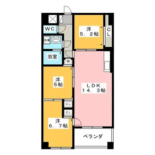 ロータスヒル葉山【2階】の間取り