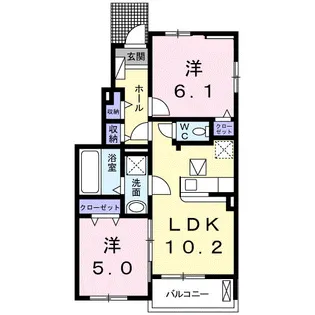 セラーム【1階】の間取り