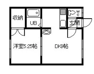ドリームハイツ友光3号館【2階】の間取り