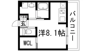 ピースマイルカーサバラ公園【1階】の間取り