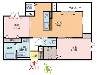 グラン手寄【3階】の間取り