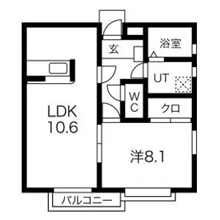 アトリオ北棟【2階】の間取り