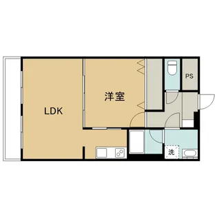 グリーンヴィレッジ住吉【1階】の間取り