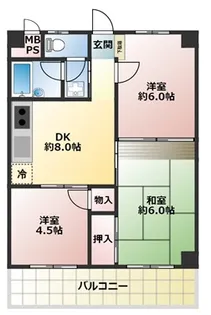 三栄マンション大森第二【3階】の間取り