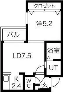 Parente N18【4階】の間取り