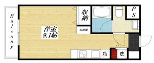 ロイヤルマンションC.O.R【2階】の間取り