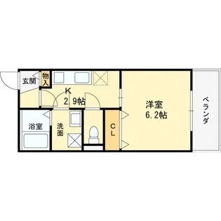 クレアール高槻富田【3階】の間取り