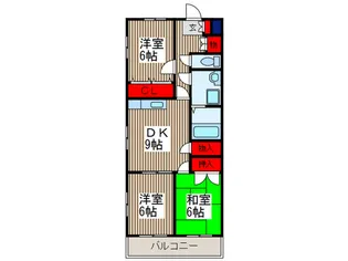 ファ-ストロ-ズ【3階】の間取り
