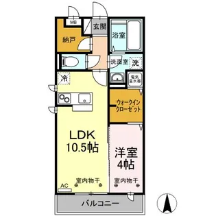 グッドベルテ横浜【3階】の間取り