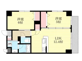 フィオーレ三国【2階】の間取り