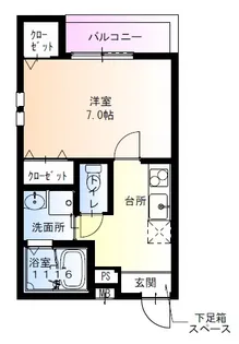 フジパレス天王寺東II番館【3階】の間取り