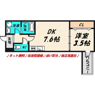 アート城北公園【2階】の間取り