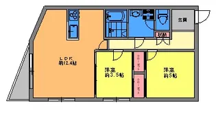 メゾンカルム【2階】の間取り