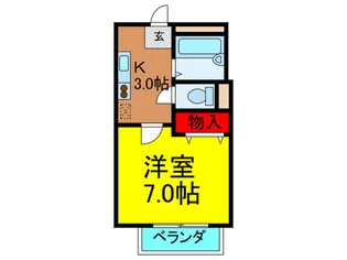 サマックス山之上【2階】の間取り