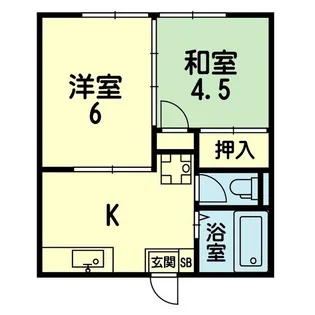 大塚アパート【1階】の間取り