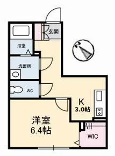グランベレオ千代田【1階】の間取り