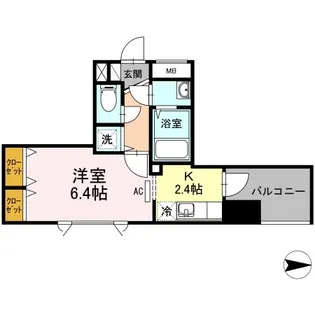 フィルモア ワン【10階】の間取り