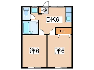 トムアンドジェリー【1階】の間取り