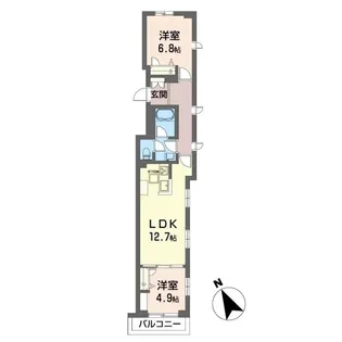 アリスティオ【1階】の間取り