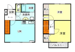 シャンブルハシカベ Aの間取り