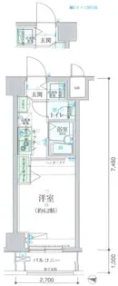 リヴシティ横濱新川町【3階】の間取り