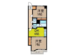 コンパートメント武蔵【1階】の間取り