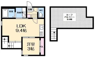 GrandticVilletta N【1階】の間取り