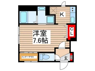 ベルツリー新掘【1階】の間取り