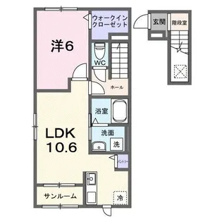 フレッサII【2階】の間取り