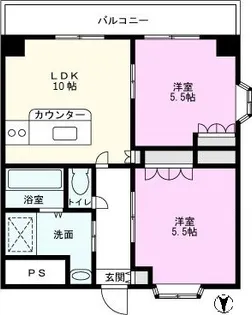 フレンディ・ビューハイツ【2階】の間取り