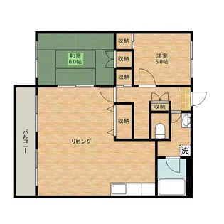 ヴァンベール玉川【3階】の間取り